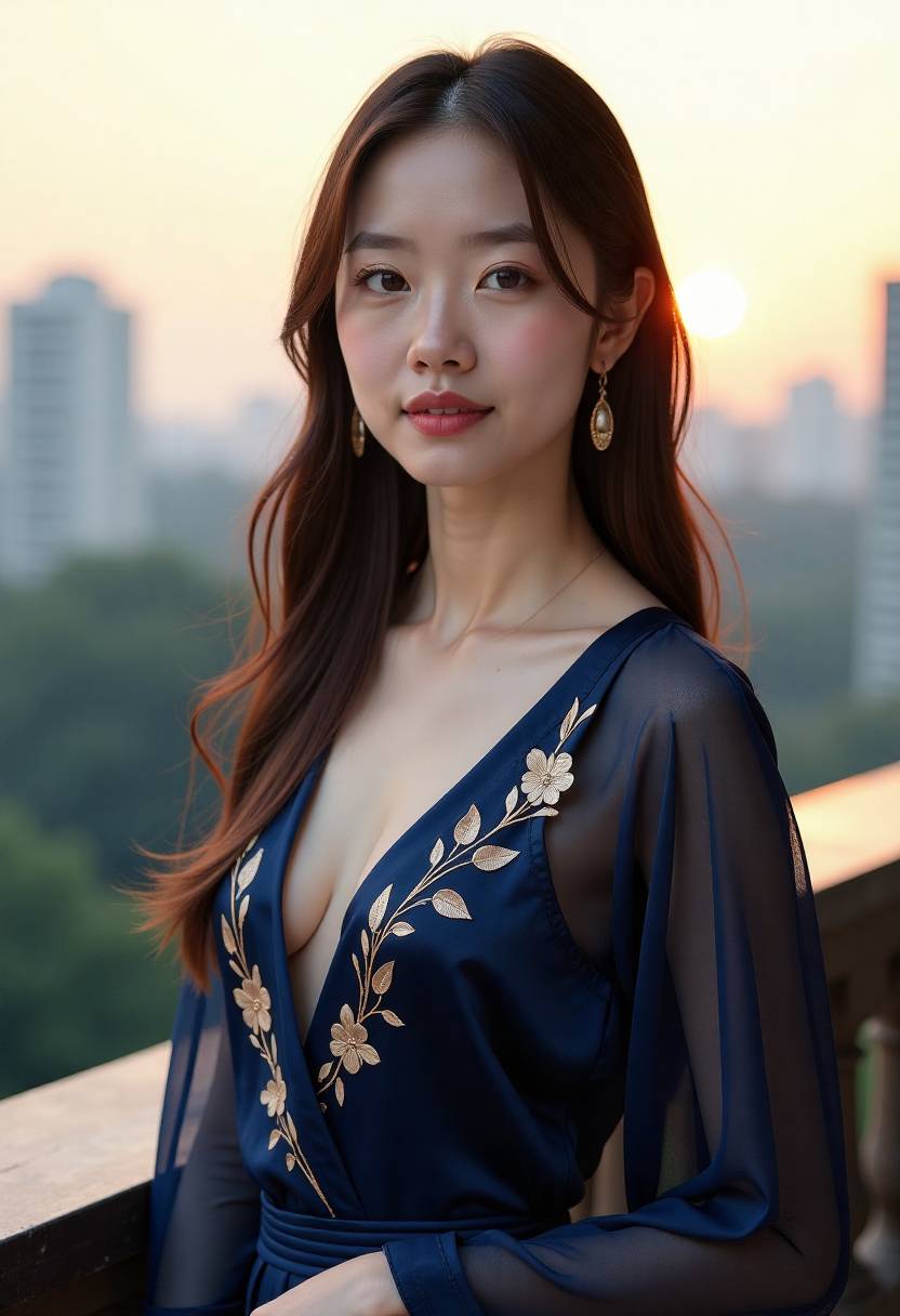 河岸边的慢生活海报